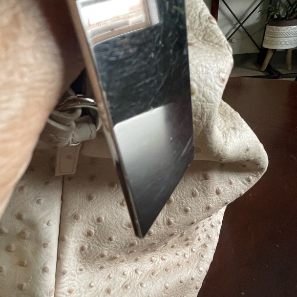 Furla Ostrich 💯 % Leather Hobo Bag - Picture 6 of 11